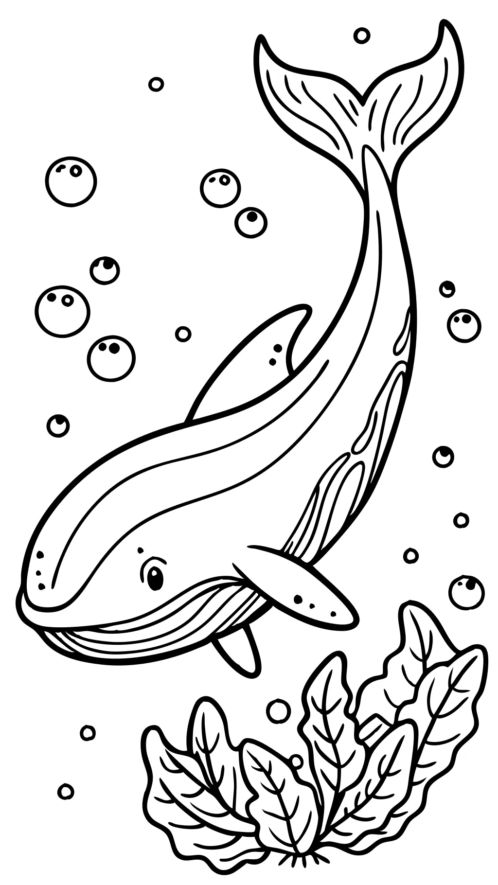 coloring pages blue whale